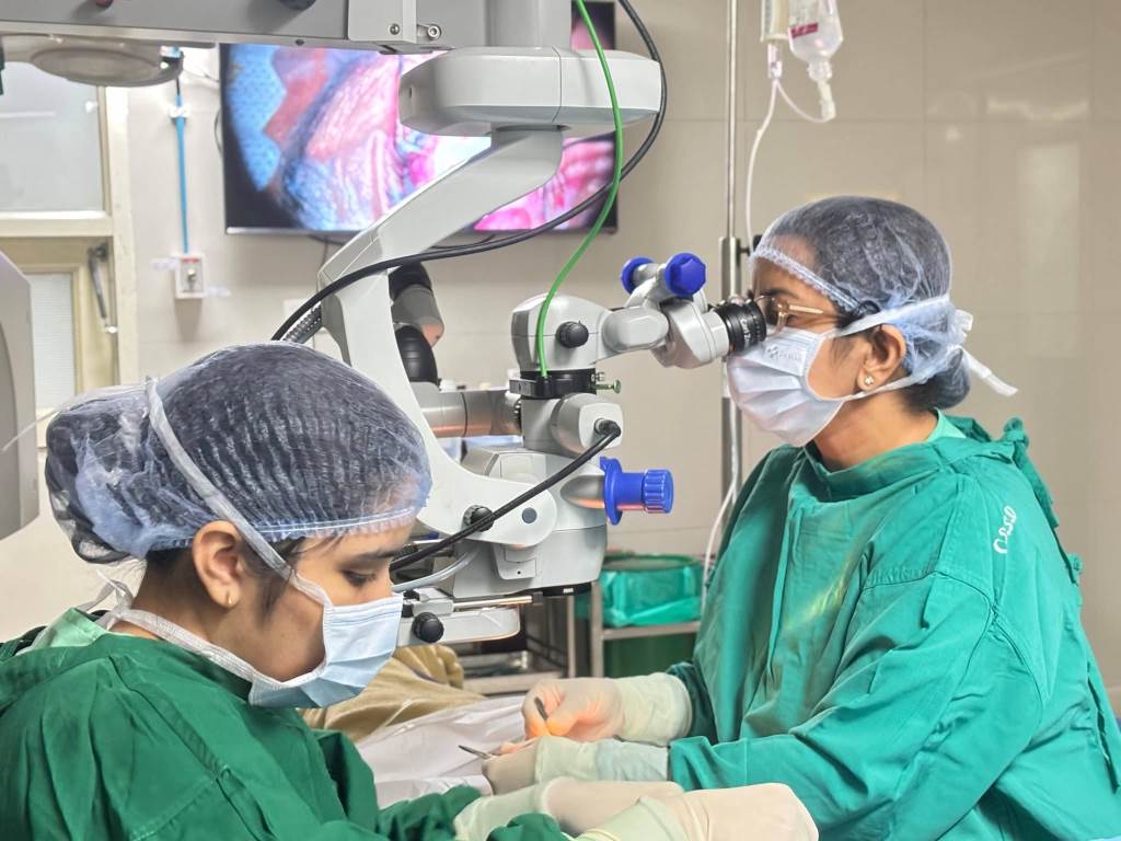 Children get new vision with Project Roshni Thousands of childrens eyes checked two children successfully operated